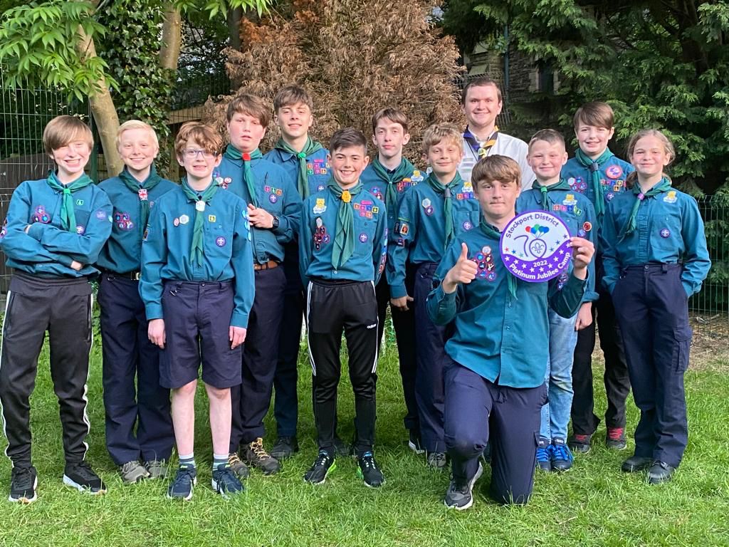 Stockport Scouts come together to say 